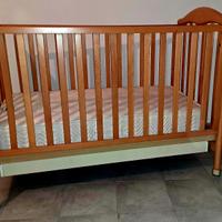 Lettino in legno per bambino + materasso lana H18