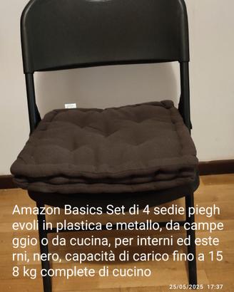Sedie con cuscino