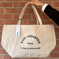 KARL LAGERFELD-borsa in cotone