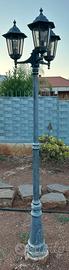 Lampione da giardino a 3 luci