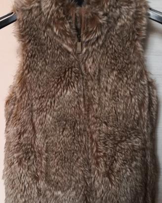 Gilet pellicciotto bimba Zara Girls Tg 7/8 anni