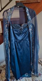 Abito da sera/cerimonia blu OLTRE