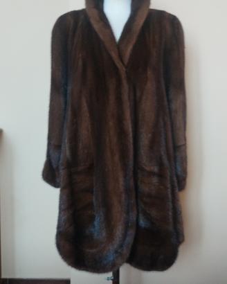 Cappotto in vera pelliccia di visone