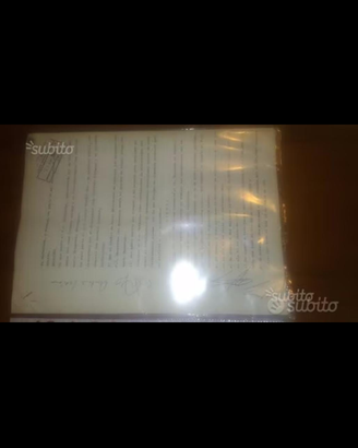 Copia contratto MARADONA al Napoli 1984