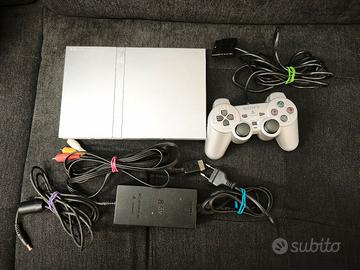 Playstation 2 ps2 slim silver completa 