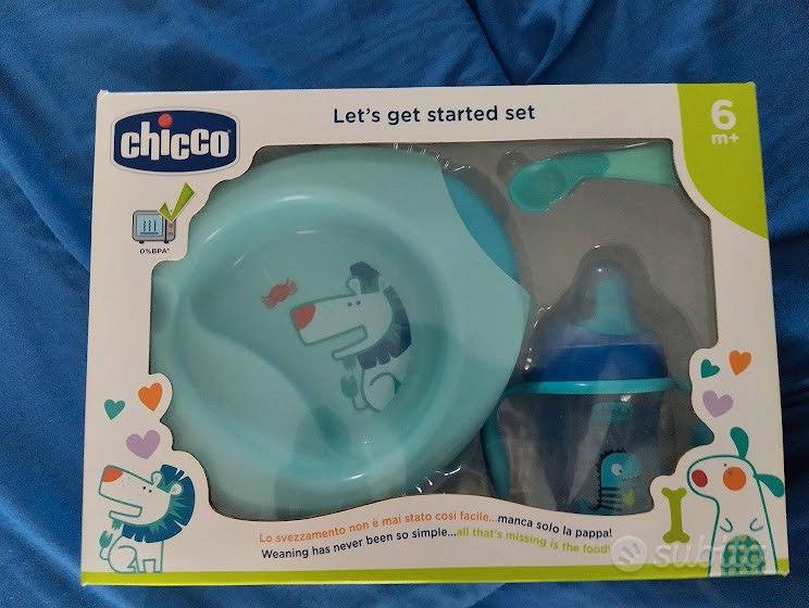 SET PAPPA CHICCO LET'S GET STARTED SET AZZURRO 6M+