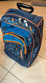 Trolley SEVEN blu/arancio – praticamente nuovo