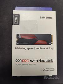 SSD Samsung 990 Pro 1TB con dissipatore 
