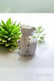 Set gioielli 3pezzi con cristalli colorati