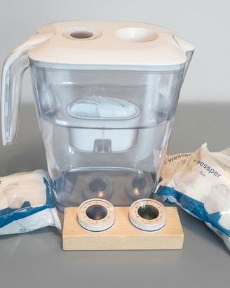 Caraffa filtrante LAICA 2,3L + 3  Filtri + Timers