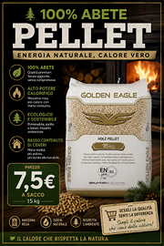 Pellet golden 100% abete 7,5€