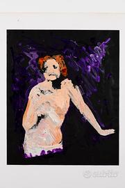 Marylin di Mario Schifano anno 1982. 67.5 x 96.5. 