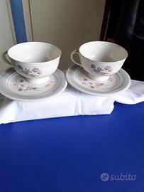 Set da thè Richard Ginori più piattini Noritake 