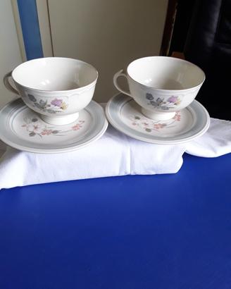 Set da thè Richard Ginori più piattini Noritake 