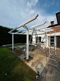 pergola tettoia in ferro 6x6