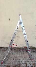 Scala alluminio Parkside 3-in-1  2,5 m  6/9 pioli