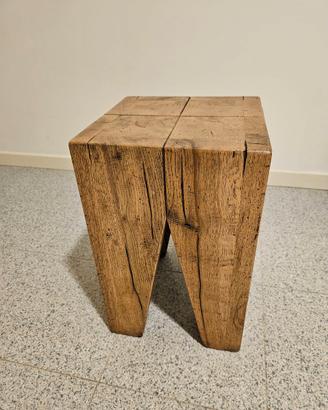 Sgabello in rovere