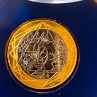 TITANIA Medaglia oro titanio diamanti certificati