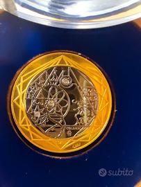 TITANIA Medaglia oro titanio diamanti certificati