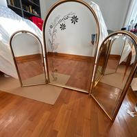 Specchio trittico vintage anni 80’ con luce