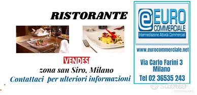 238/21 RISTORANTE di mq 120 in zona San Siro