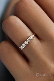Anello oro con garanzia e sacchetto
