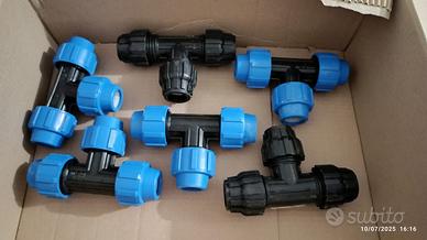 raccordi in plastica a T diametro 25