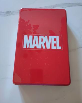 Scatola Mettalica Marvel Rossa Confezione Sigi
