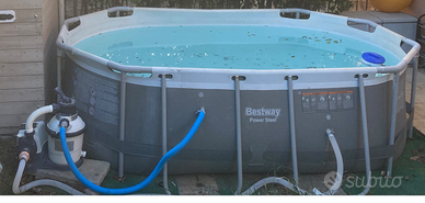 Bestway 5614A Set Piscina Fuori Terra Power Steel