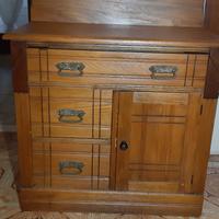 Cassettiera in noce da ingresso 