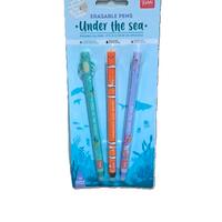 Legami Set 3 Penne Gel Cancellabili UNDER THE SEA