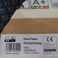 pavimento in vinile quercia, avanzi