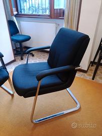 Poltrone di design in stoffa nera 