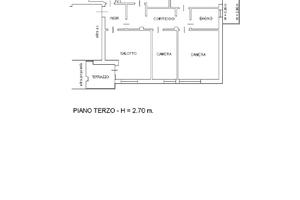 Terzo e ultimo piano con ascensore a San Vito al T