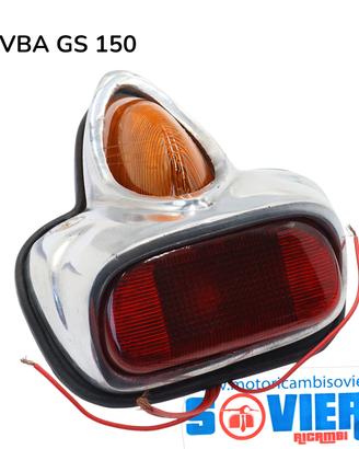 Fanalino Posteriore Completo metallo cromato Vespa