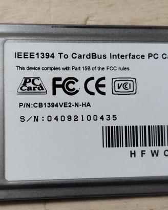 scheda FireWire 