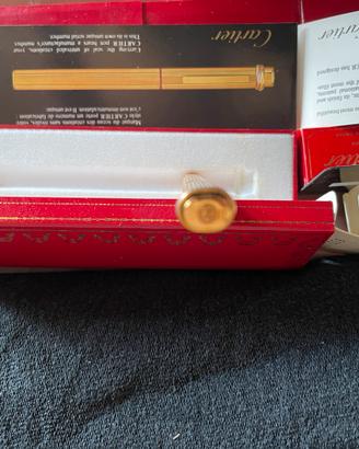 Cartier stilografica dorata