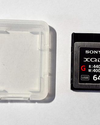 Scheda di memoria XQD Sony 64 GB  serie G