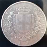 moneta rara da 5 lire argento