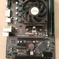 Scheda Madre Asrock FM2A55M-DGS + CPU AMD A10 6800