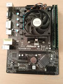Scheda Madre Asrock FM2A55M-DGS + CPU AMD A10 6800