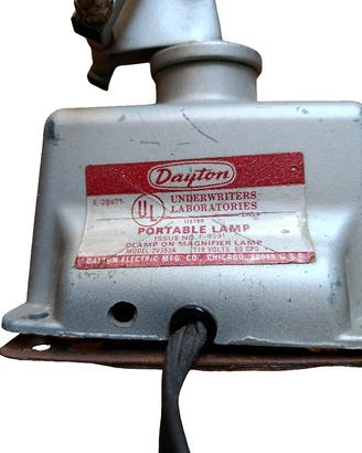 Lampada portatile industriale vintage Dayton