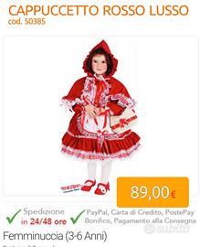 Cappuccetto Rosso Carnevale Veneziano