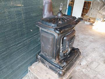 stufa a legno vintage