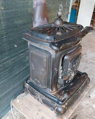 stufa a legno vintage