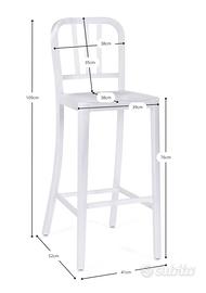 Sgabelli Cargo in alluminio mod Navi Army