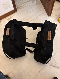 Coppia di borse laterali per moto