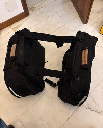 Coppia di borse laterali per moto