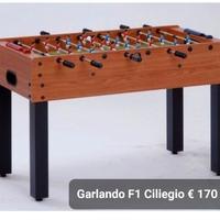 Calciobalilla Garlando F1 CILIEGIO Nuovo in box