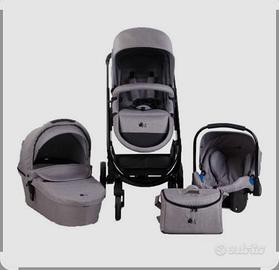 trio milano passeggino ovetto navetta